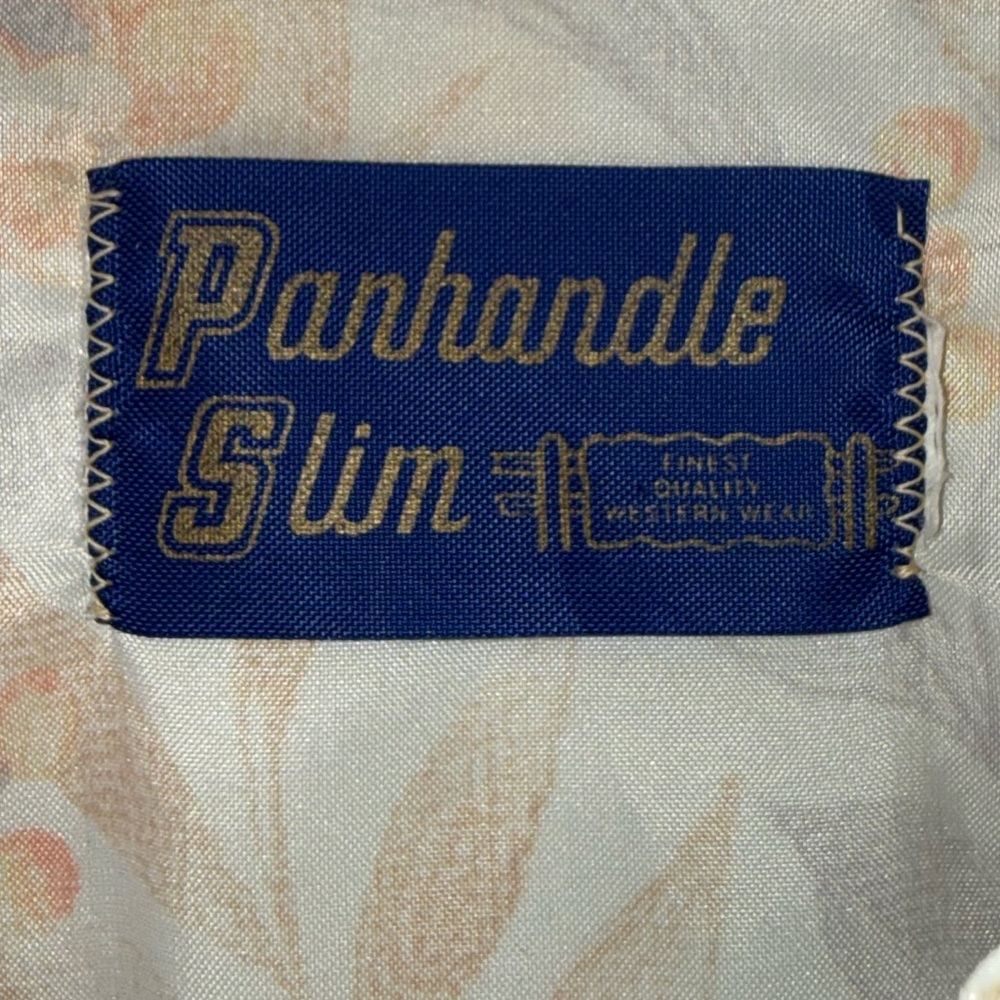 🎋VINTAGE Panhandle Slim Gorgeous Sunny Floral Western Snap Down Shirt - Picture 3 of 9